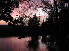 Couché de soleil sur la Marne