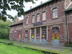 Ancienne gare sur la voie verte des gueules noires